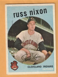 Russ Nixon Cleveland Indians 1959 Topps #344 Cincinnati Bearcats 9L - Bild 1 von 2