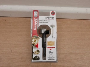 TREND 35MM X 80MM FORSTNER WOOD DRILL BIT 1/4" HEX SHANK SNAP/FS/35 - Picture 1 of 1