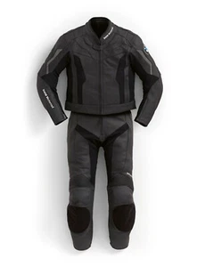 BMW Hombres Bicicleta Moto Chaqueta Carreras CE Armadura Genuina Cuero Traje - Imagen 1 de 2