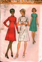 7240 UNCUT Simplicity Sewing Pattern Misses Easy Two Piece Dress Sweetheart Neck 