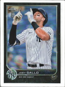 2022 Topps Chrome Ben Baller Joey Gallo   #178 New York Yankees
