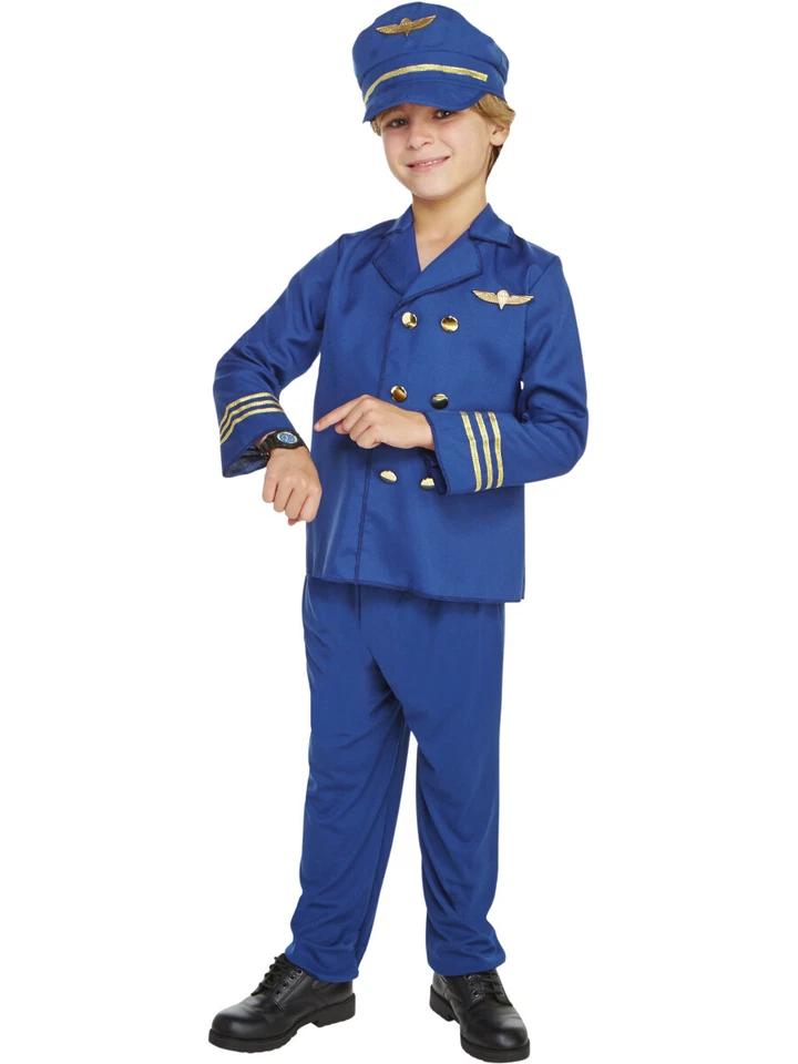 Disfraz de piloto de línea aérea Jet Set para niño Foto 1 de 1