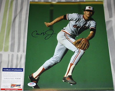 IRON MAN Cal Ripken Jr signed 11 x 14, Baltimore Orioles, PSA/DNA - Image 1 of 2