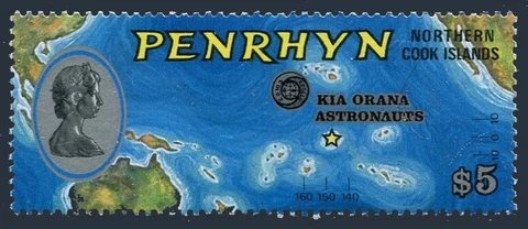 Penrhyn 72,MNH.Michel 66. Apollo-Soyuz KIA ORANA ASTRONAUTS.Map.1975 Cover