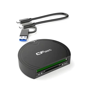 P&P CFast 2.0/SD Memory Card Adapter USB3.2 Gen2 High Speed Card Reader 10Gbps a - Photo 1/10