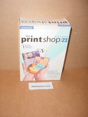 Broderbund The PrintShop Deluxe Version 23 For Windows PC Software -New & Sealed - Image 1 of 4