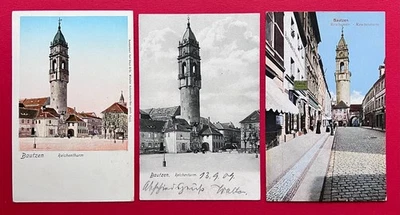 3 x AK BAUTZEN 1903/16 Reichenturm verschiedene Varianten    ( 165882 - Bild 1 von 2