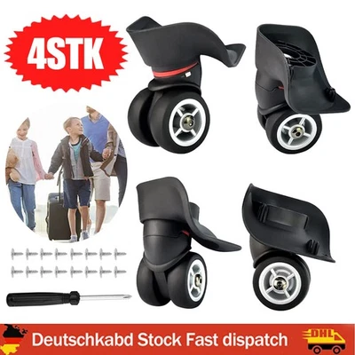 4 Stk. Ersatz Gepäck Rollen Räder Ersatz Lenkrolle für Koffer Reparatur Rolle DE - Bild 1 von 4