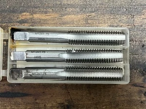 12 mm X 1.75 HSS TAP SET 3 Piece Taper Plug Bottoming Metric Made In USA - Picture 1 of 2