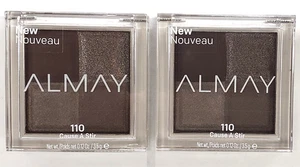 LOT OF 2 NEW ALMAY Shadow QUAD Eyeshadow palette-110 CAUSE A STIR - Picture 1 of 1