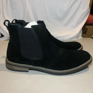 Bruno Marc Black Chelsea Boots Men Size 12 [C1] - Picture 1 of 8