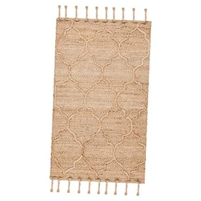  Natural Fiber Collection Accent Rug - 2'3" x 4', Natural, Handmade Rustic  - Image 1 of 3