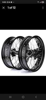 Juego de 2 llantas 17" Supermoto EXC SX SXF EXC-F XC XC-W 125-540 690 Enduro R Foto 1 de 4