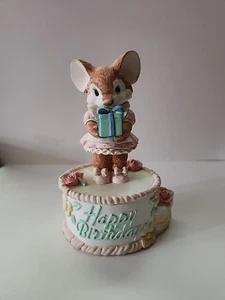 Vintage 1994 San Francisco mouse Music Box plays Happy Birthday - Picture 1 of 7