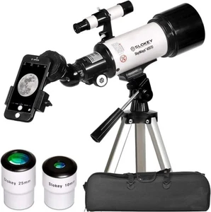 Beginners Telescope Astronomical Refractor with Tripod and Smartphone Adapter - Picture 1 of 8
