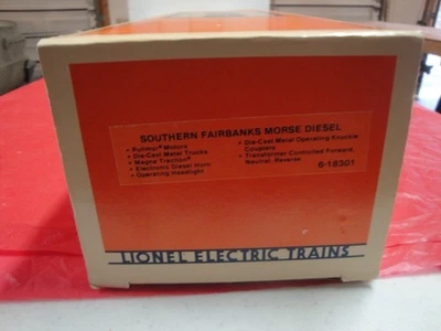 Lionel O Gauge 18301 Southern Fairbanks Morse Diesel new runs - Image 1 of 4