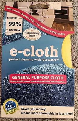 Paño de limpieza de uso general e-cloth colores varían 10602 12,5 x 12,5 NUEVO Foto 1 de 4