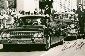 Clint Hill signed 4x6 Foto JFK Assassination Secret Service EX RARE COA LOOK! - Bild 1 von 1