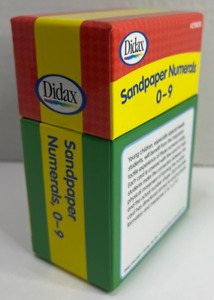 Didax Tactile Sandpaper Numerals 0-9