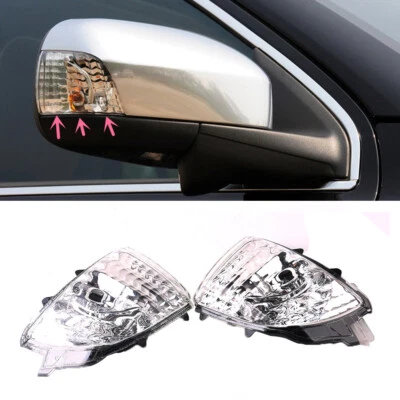 Par de luces de señal de giro para espejo de puerta izquierdo + derecho lente de esquina para Volvo XC90 2007-14 Foto 1 de 4