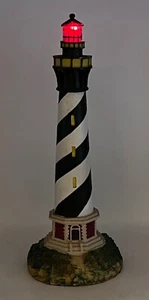 Cape Hatteras Light House with Glowing Red Light, Figurine, 12.5" Tall - Bild 1 von 11