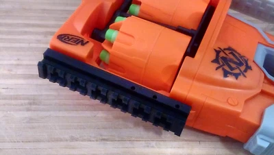 Blasters3D Top Picatinny Rail (13-Slots) for Nerf Zombie Strike FlipFury - Image 1 of 4