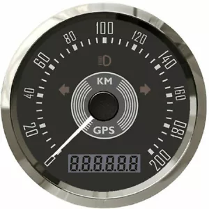 85mm Classical GPS Speedometer 0-200km/h with Backlight for Car Auto Motorcycle - Picture 1 of 10