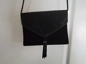 Black Evening Purse Handbag Clutch Dressy Classic Special Occasion - Picture 1 of 4