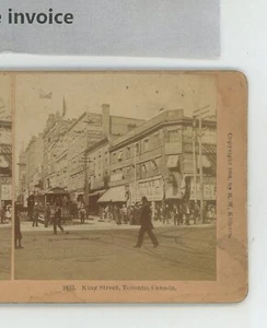 King Street Toronto Canada Kilburn Stereoview - Bild 1 von 2