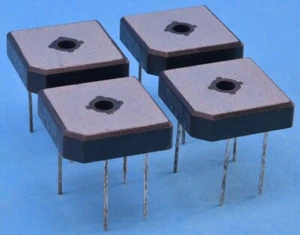 4 (Four) Vishay 200V 15A Full Wave Bridge Rectifiers Silver-Plated Leads - Picture 1 of 3