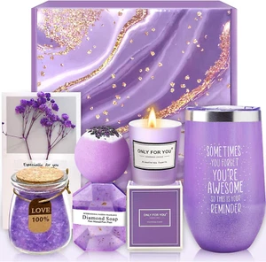 Gifts for Women - Spa Gift Basket & Tumbler Set - Perfect Mothers Day, Birthday, - Picture 1 of 8