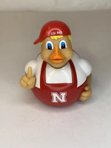 CELEBRIDUCKS - Nebraska Cornhuskers Lil’ Red Mascot Rubber Duck Bath Toy Cover