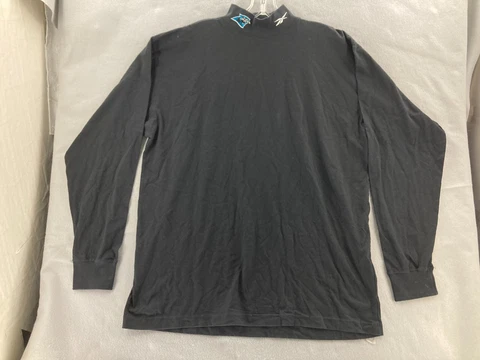 Carolina Panthers Shirt Sweater Mens Meduim Oversized 90s mock neck Cover