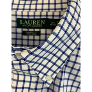 Herren Lauren Ralph Lauren Oberhemd 17,5 36/37 Blau Kariert Neu XL Knopf 6868 - Bild 1 von 13