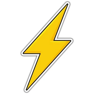 LIGHTNING BOLT Sticker Car Vinyl Decal Fast Speed Racing Thunder bolt Flash - Picture 1 of 4