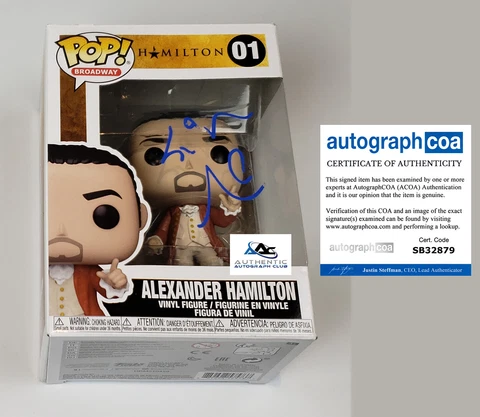 LIN MANUEL MIRANDA AUTOGRAPH SIGNED ALEXANDER HAMILTON FUNKO POP 01 ACOA Cover