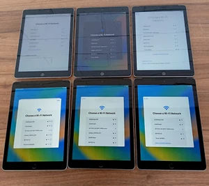 FAULTY 6x Apple iPad 5th Gen 32GB A1823 A1822 - JOBLOT, BUNDLE, GOOD LCD - Picture 1 of 18