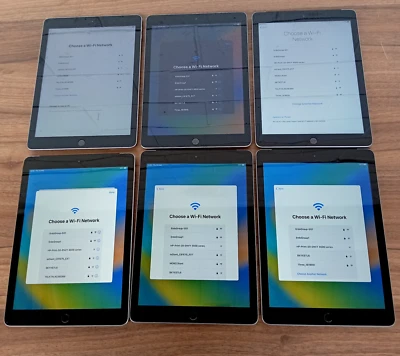 FAULTY 6x Apple iPad 5th Gen 32GB A1823 A1822 - JOBLOT, BUNDLE, GOOD LCD - Image 1 of 4