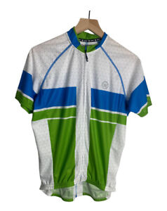 Canari Cyclewear Encinitas Full Zip Cycling Jersey Mens sz M Sales Sample Green