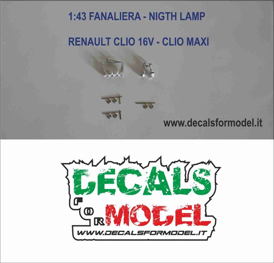1:43 FANALIERA NIGHT LAMP RENAULT CLIO 16V + RENAULT CLIO MAXI - Immagine 1 di 1