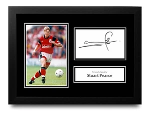 Stuart Pearce Signed A4 Framed Photo Display Autograph Nottingham Forest + COA - Picture 1 of 5