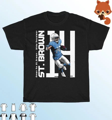Amon-Ra St. Brown Detroit Lions Unisex T Shirt all size S-3XL Cover