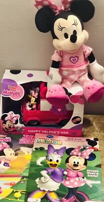 Happy Helper Van Disney JR Toy RC Remote Control & Talk Minnie Plush Color Books - Image 1 of 4