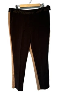 Worthington color block black taupe slim leg trousers size 16T NWT - Picture 1 of 4