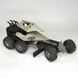 Tonka Masher Steel Monsters raro camion 1986 livellatore stradale usato bene - Foto 1 di 19
