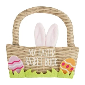 Mud Pie E3 The Kids Shoppe Easter Baby 9.25" x 8.75" Basket Plush Book 11480059 - Picture 1 of 5