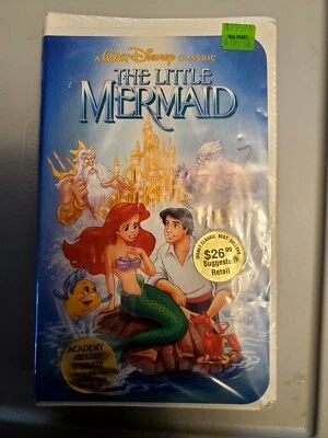 Disney The Little Mermaid banned cover VHS black Diamond edition original wrap - Image 1 of 4
