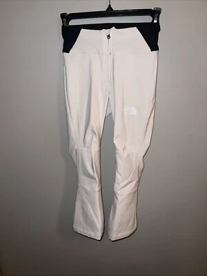 NUEVO CON ETIQUETAS Niñas XS (6) TNF The North Face Snoga Gardenia Blanco Delgado Pantalón para Nieve $120 Foto 1 de 4