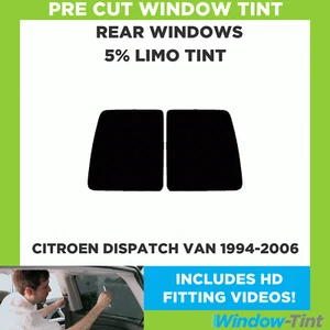 Pre Taglio Pellicola Finestrini per Citroën Dispatch Van 1994-06 5% Limousine - Picture 1 of 9
