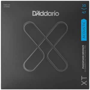 D'Addario XTAPB1047-12 Phosphor Bronze Acoustic 12 String Guitar Strings x-Light - Picture 1 of 1
